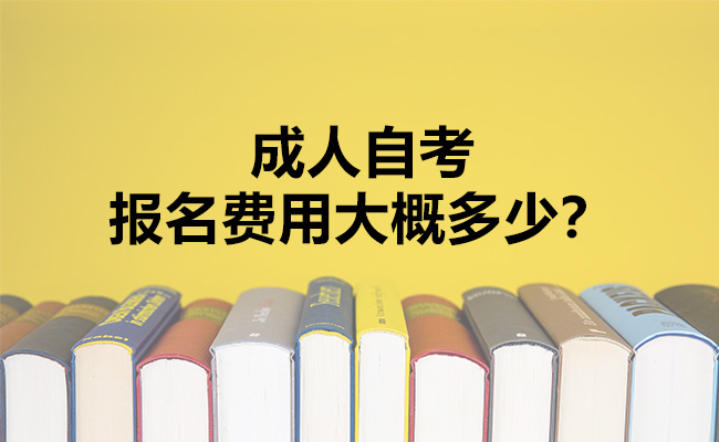 成人自考报名费用大概多少
