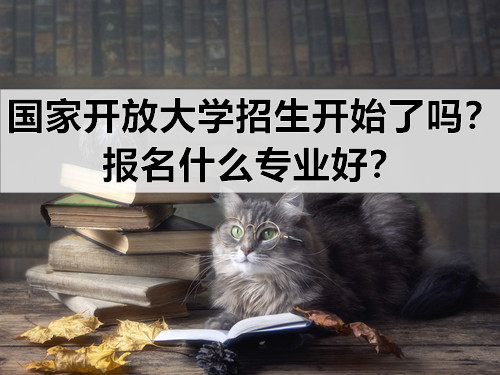 国家开放大学招生开始了吗？报名什么专业好？