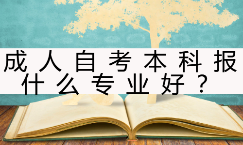 深圳成人自考本科报什么专业好？