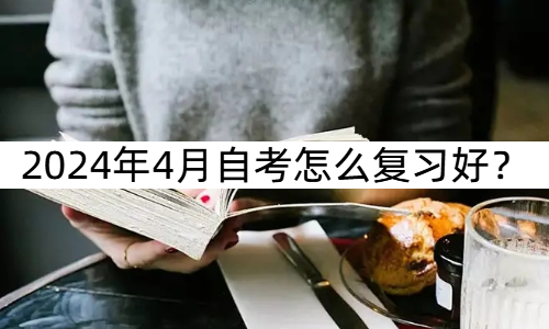 2024年4月自考怎么复习好